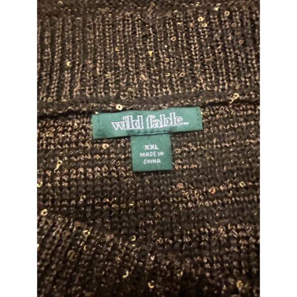 Wild Fable Sequin Set Sweater Mini Skirt & Halter - Brown Women's XXL NWT - Picture 9 of 9